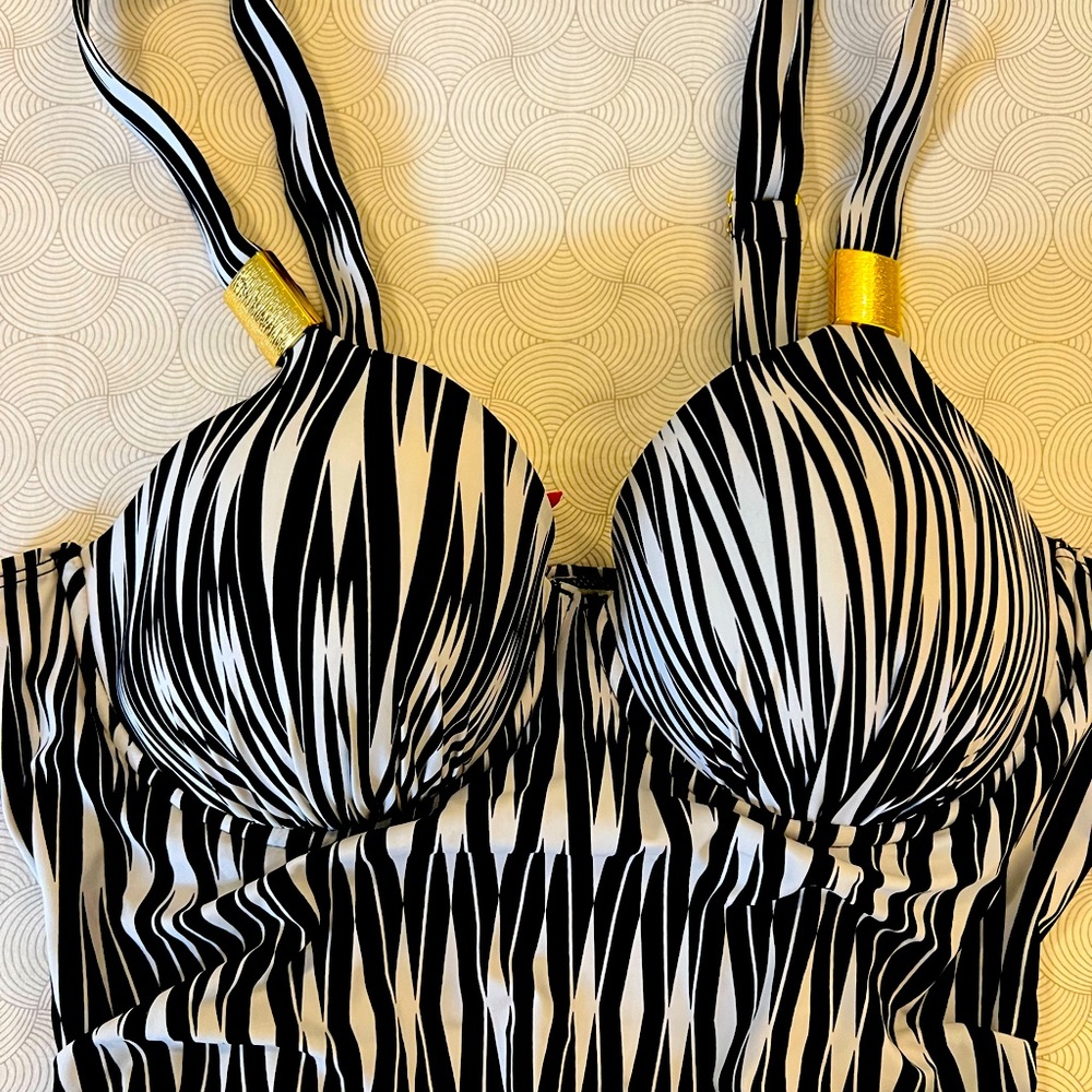 Spanx one piece swim suit with tummy control. Size 12